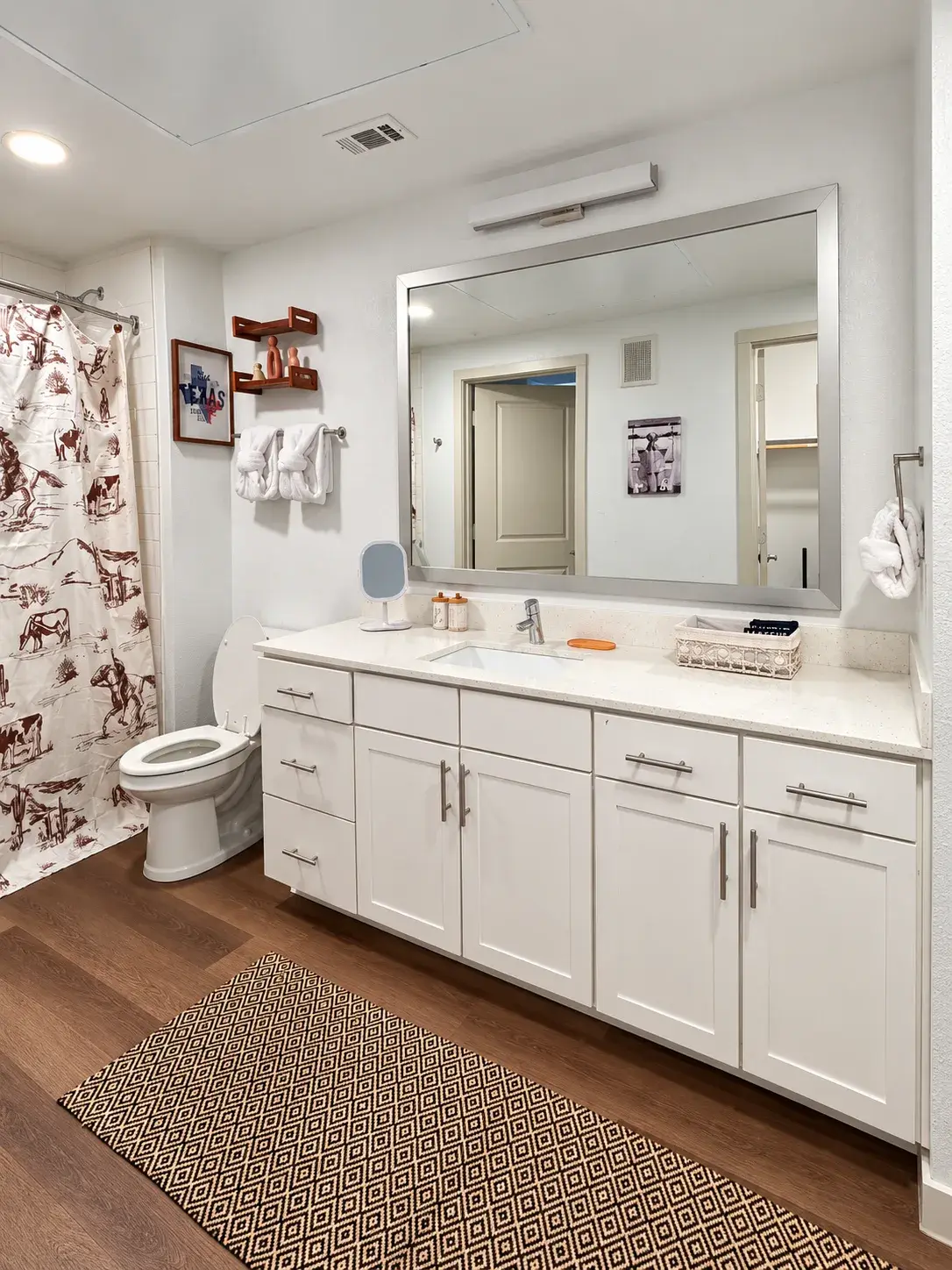 Bathroom with a double vanity