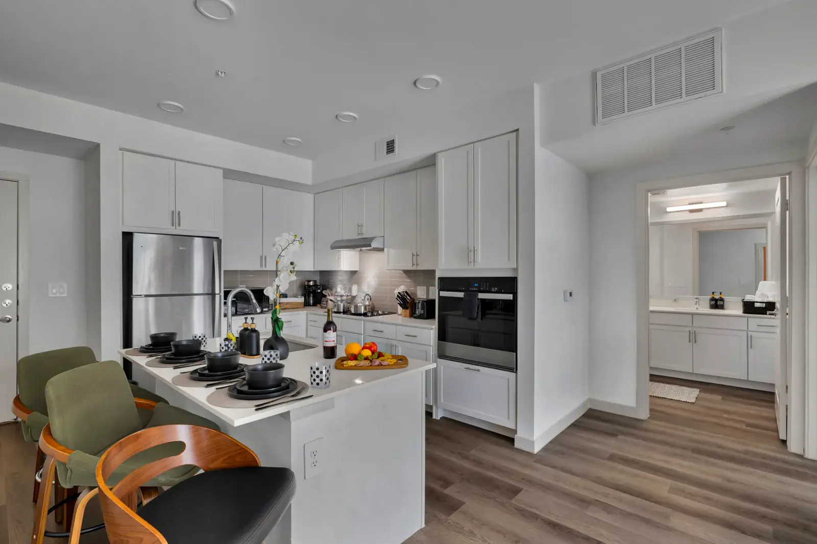 Kitchen with island seating