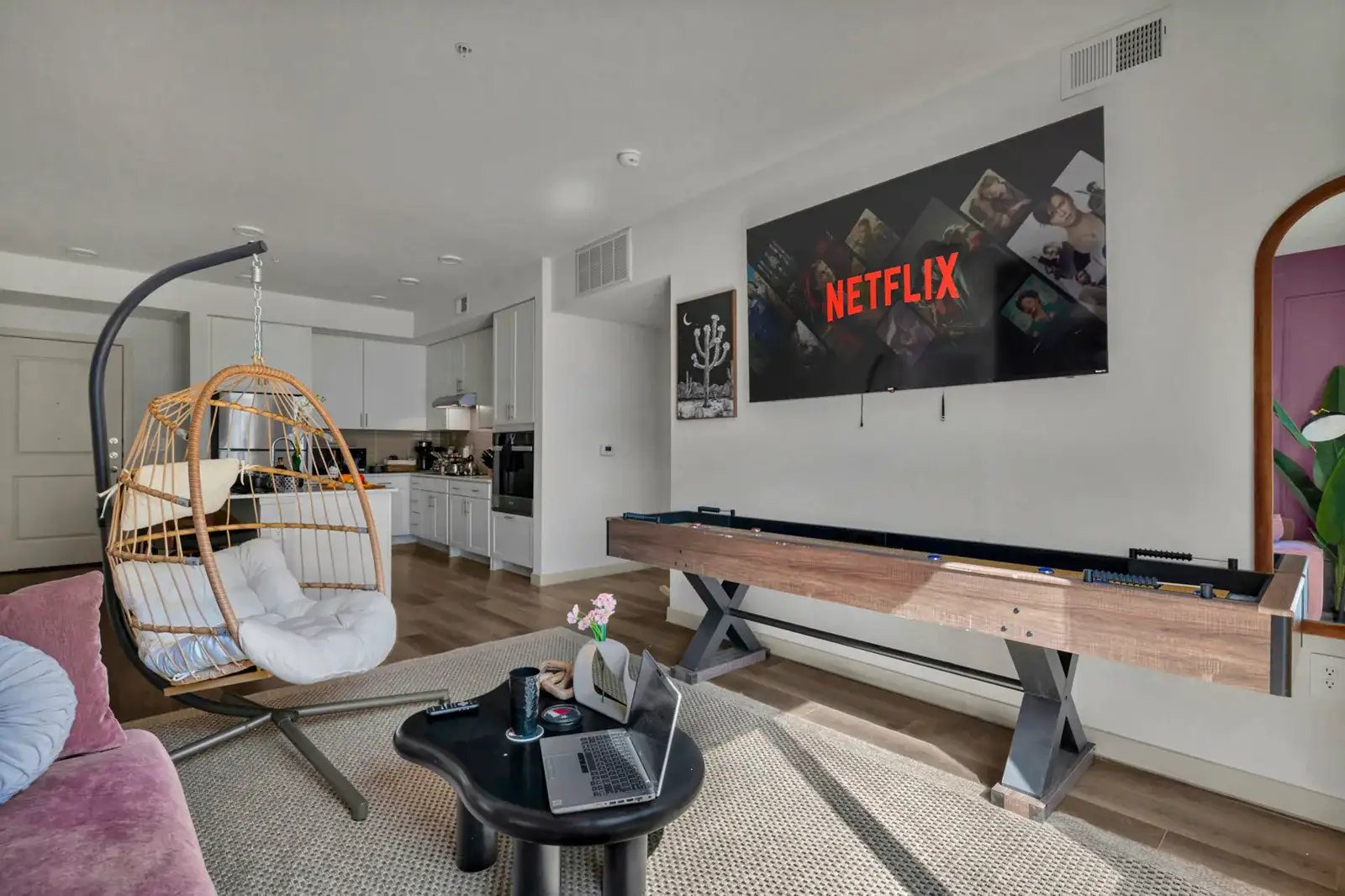 Living room with a TV