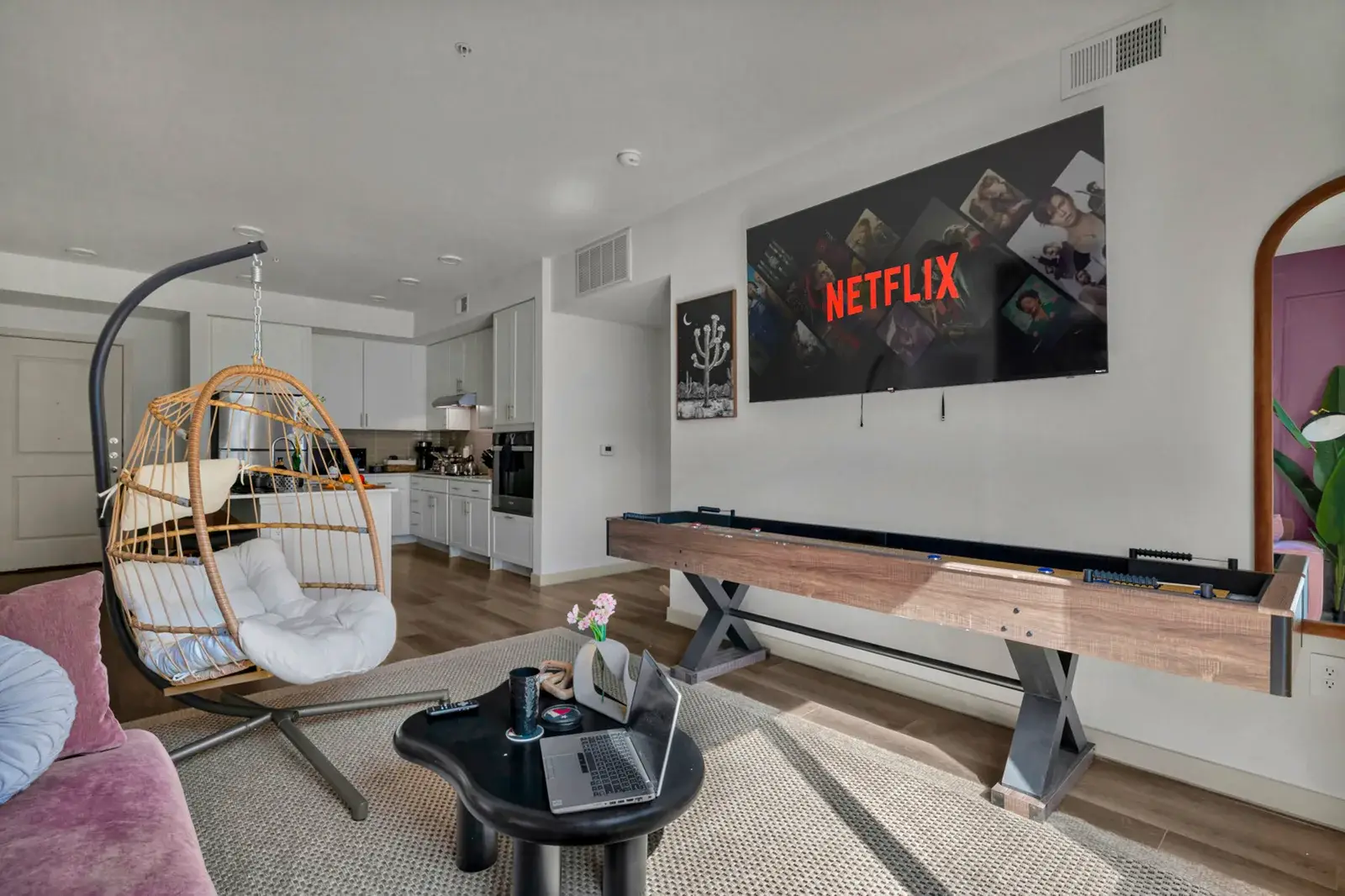 Living room with a TV