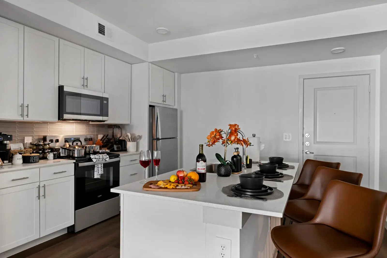 Kitchen with island seating