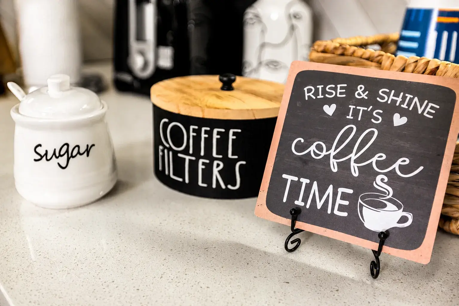 Charming coffee station for cozy, easy mornings